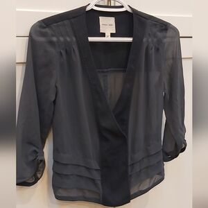 Silence + Noise sheer blouse